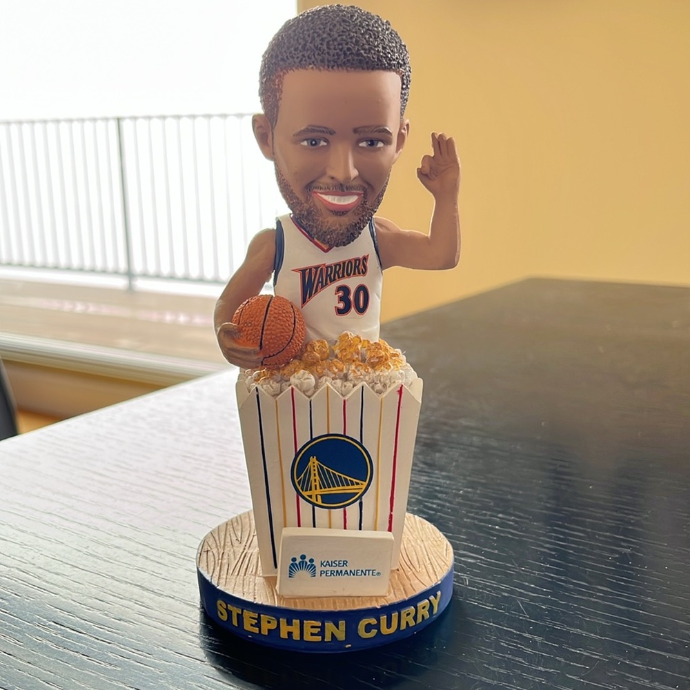 Stephen Curry POPCORN EDITION Bobblehead 2019 Golden State Warriors NIB (item A) - Picture 2 of 15